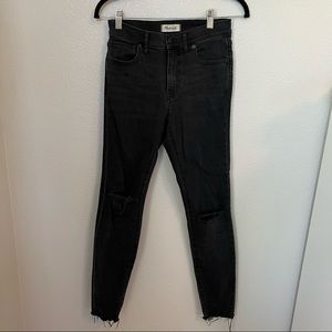 Madewell High Rise Skinny Jeans in Black